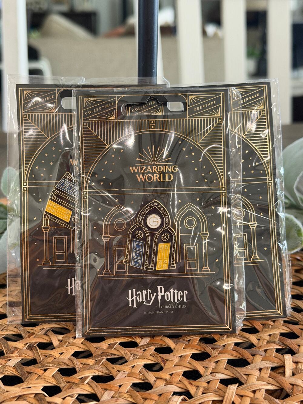 Harry Potter Fan Club Gold Member Cursed Child San Francisco Pins 3 Pack